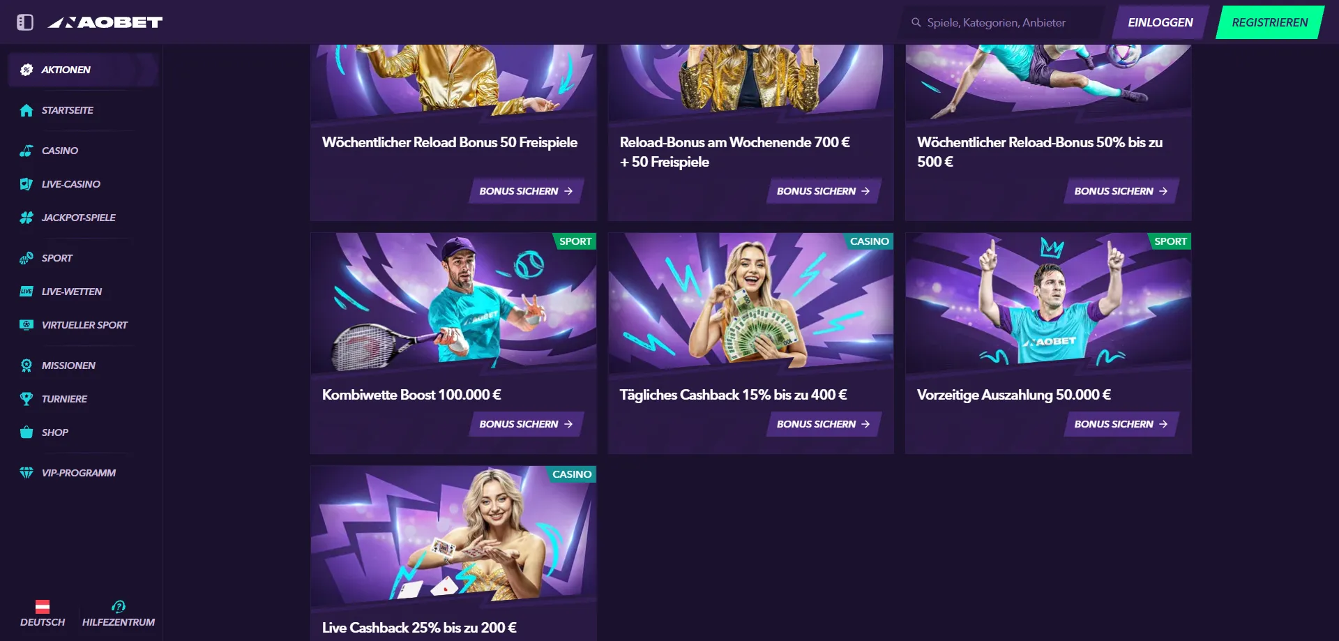 NaoBet Casino Willkommensbonus – 120% bis €500 und 240 Freispiele